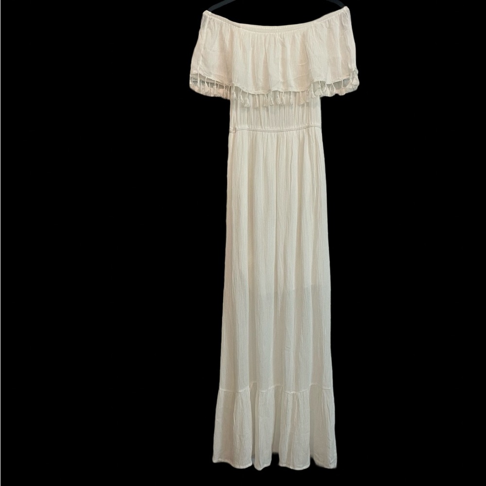 White Off Shoulder Women's Dress size small